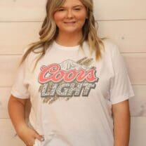 Leopard Sparkle Mountains Coors Light