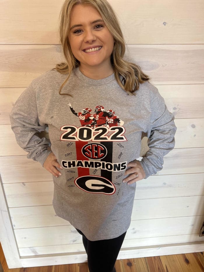 Georgia 2022 SEC Champions Graphic Unisex Long Sleeve Tee