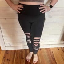 Knee Cut Out High Waisted Leggings