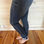 Mid Rise Super Skinny Distressed Jeans