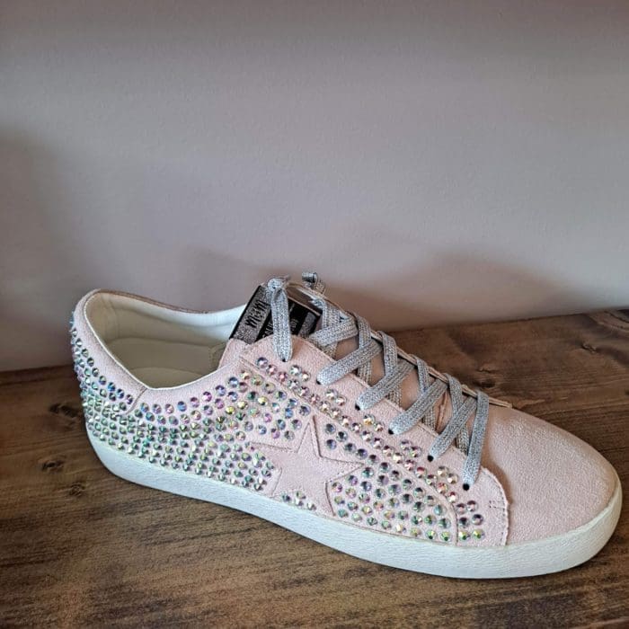 Joanne Pink Sneakers With Colorful Studs