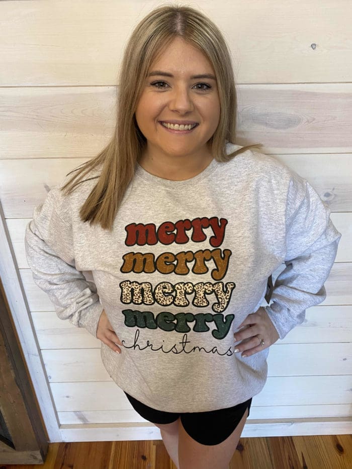 Merry  Christmas  Graphic Sweatshirt