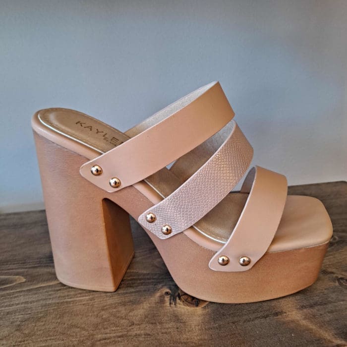 Jesika Trio Strap Slip-on Wedges