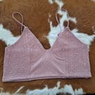 Smocked Triangle Bralette