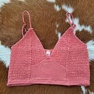 Smocked Triangle Bralette