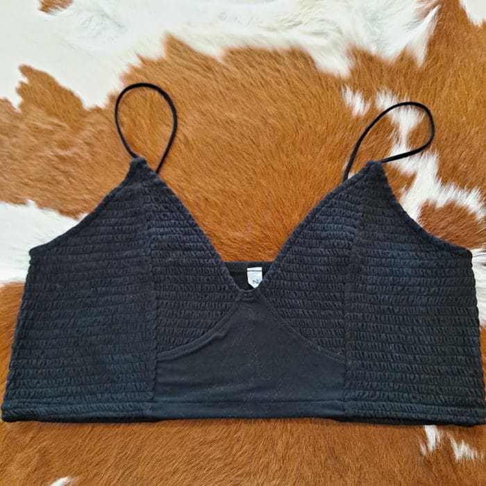 Smocked Triangle Bralette