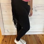 Ali-High Rise Side Fringe Skinny Jeggings