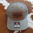 Working All Day OVERTIME HOURS  And Bullsh*t Pay  Patch Hat