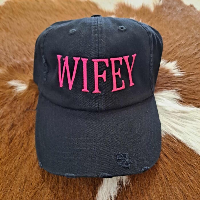 Embroidered Wifey Ladies Worn Hat