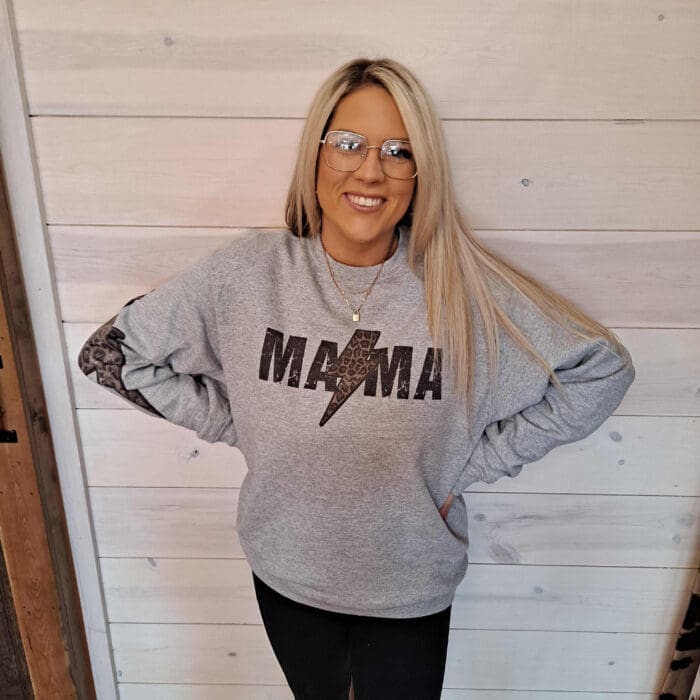 Mama Lightning Graphic Sweatshirt