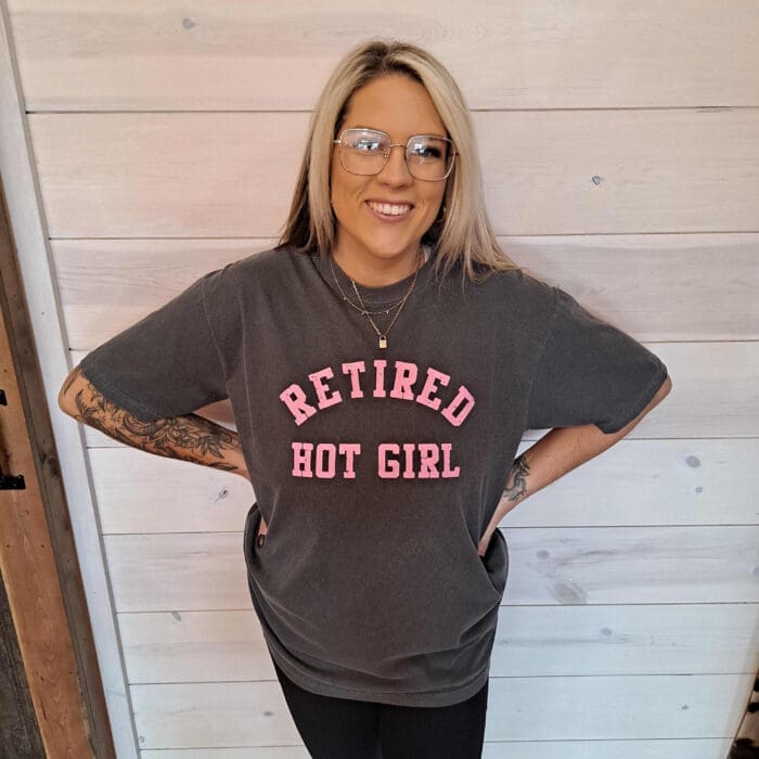 Retired Hot Girl Graphic Tee