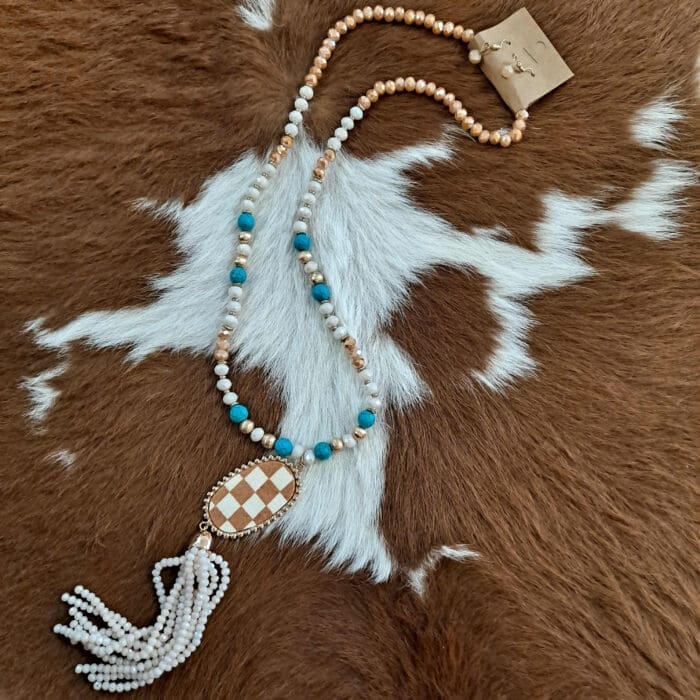 Beaded Tassel Necklace