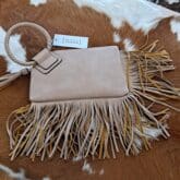 Vegan Tassel  Wristlet