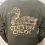 Cotton Creek Long Sleeve Fitted Crew Neck  Sitting Duck