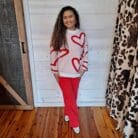 Heart Ring Pullover Lightweight Sweater