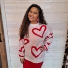 Heart Ring Pullover Lightweight Sweater