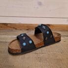 Two Band Western Footbed with Turquoise Stones