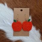 U Shape Pencil Wood Drop Earrings