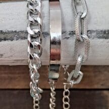 Stacking Chain Link Bracelet Set