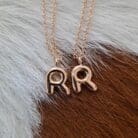 Personalized Bubble Balloon Initial Necklace