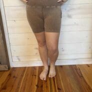 Washed Seamless High Waisted Shorts