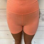 Washed Seamless High Waisted Shorts