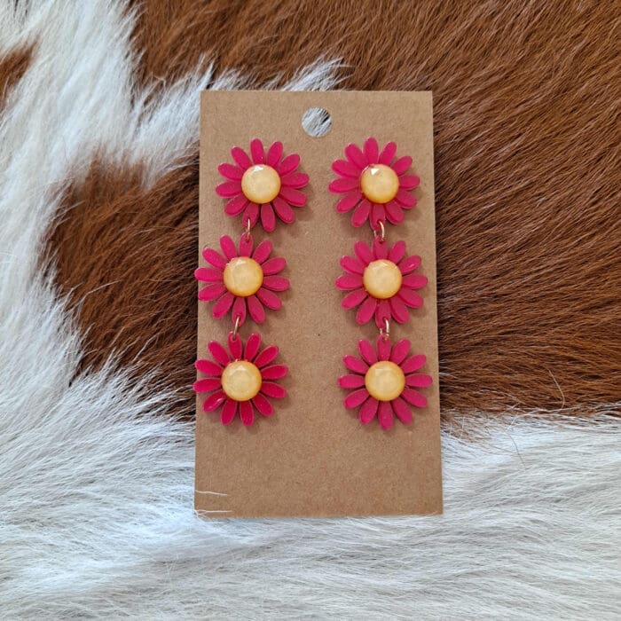 Sunflower Dangle Earrings