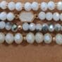 Glass Crystal Beaded Stacking Stretch Bracelet Set