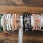 Glass Crystal Beaded Stacking Stretch Bracelet Set