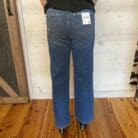 Vicky-High Waist Straight Leg Medium Wash Denim Pants