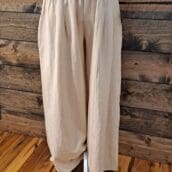 100% Cotton High Waist Palazzo Wide Leg Pants with Pockets