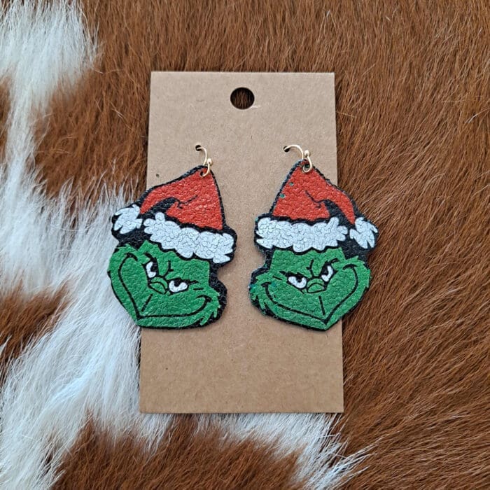 The Grinch Christmas Earrings