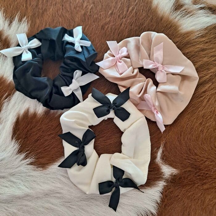 Satin Bow Lightweight Scrunchie