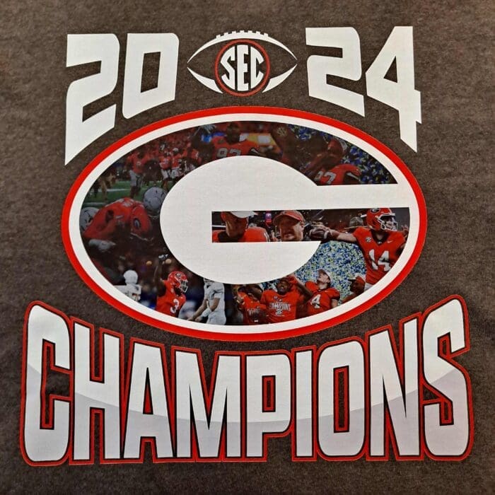 Georgia 2024 SEC Champions Bulldogs Long Sleeve Graphic Tee