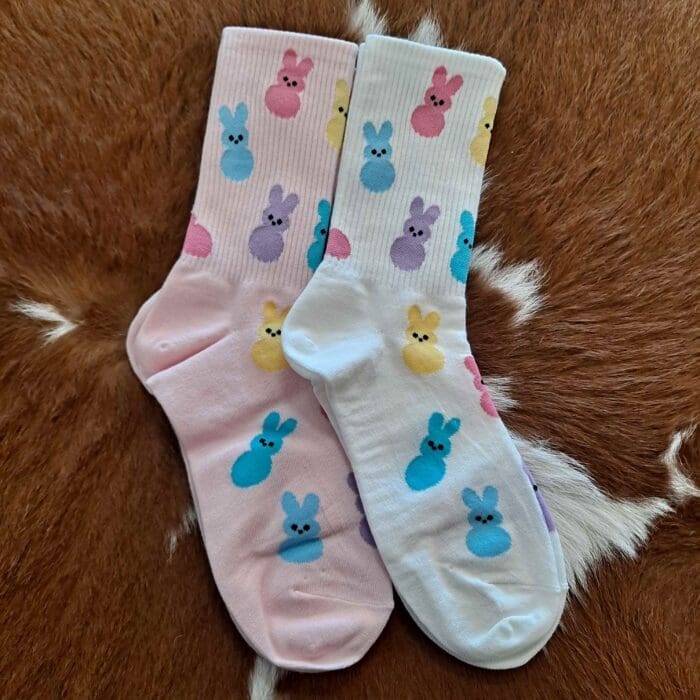 Easter Bunny Peep Socks