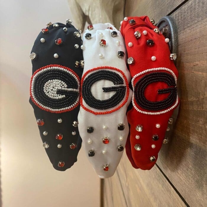 UGA Embellished Headband