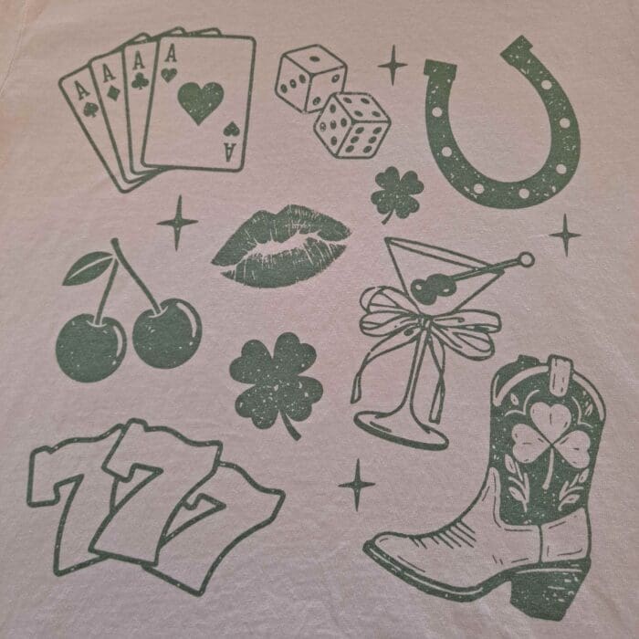 100% Cotton Lucky Doodle St. Patrick’s Day Graphic Tee